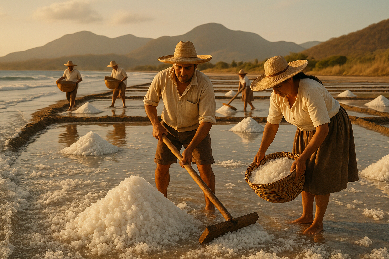 Salt of the Earth Sea Salt hand harvested from seabeds in colima mexico. Earthy, healthy, family and tradition